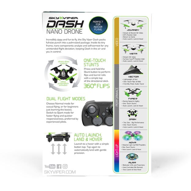 Sky Viper - Dash Nano Drone (20405)