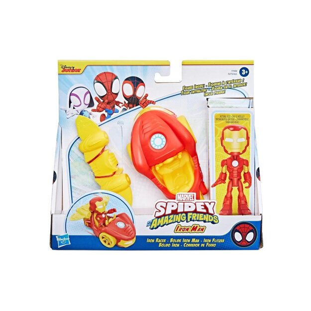 Spidey and His Amazing Friends – Vehicle and Accessory Set - Iron Man