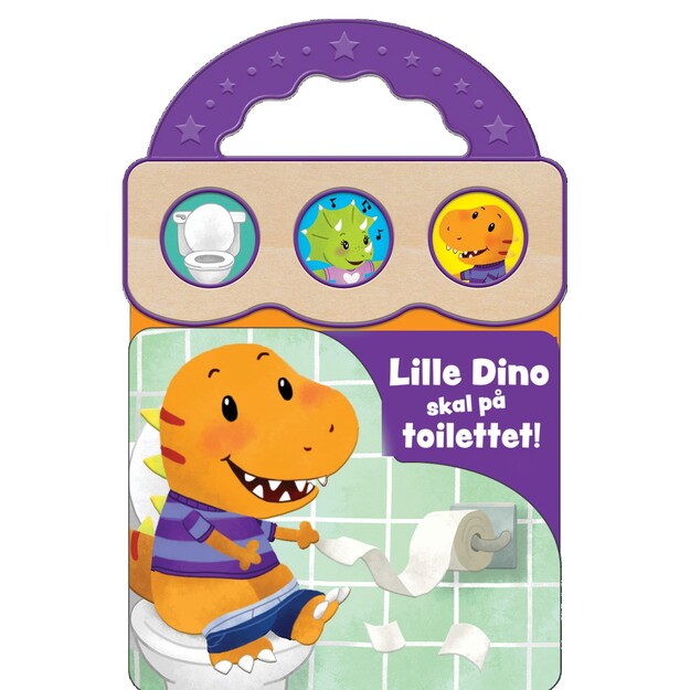 Bog med håndtag: Lille Dino skal på toilettet!