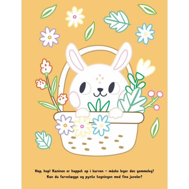 Coloring Book w. Jewels - Pets