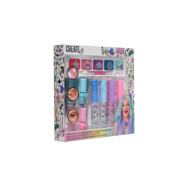 Create It! - Makeup Set Glitter Mermaid, 7 pcs (84141V2)