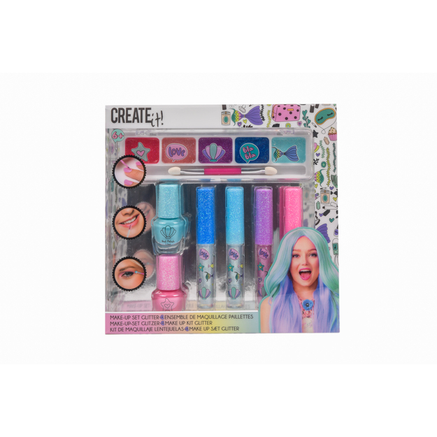 Create It! - Makeup Set Glitter Mermaid, 7 pcs (84141V2)