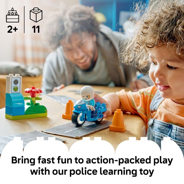 LEGO - DUPLO Town - Blue Police Motorcycle (10471)