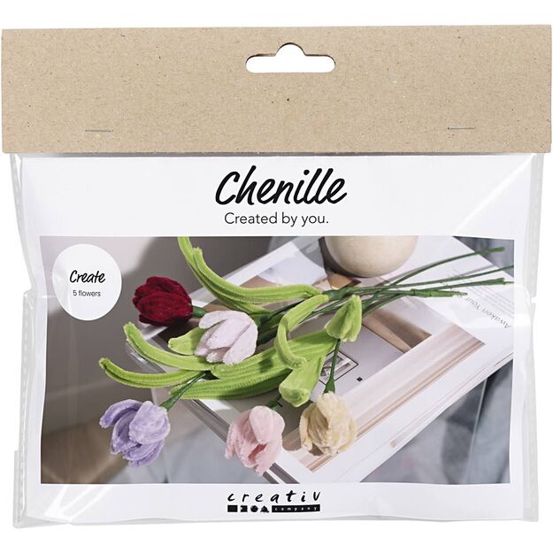 Mini DIY Kit - Chenille flowers