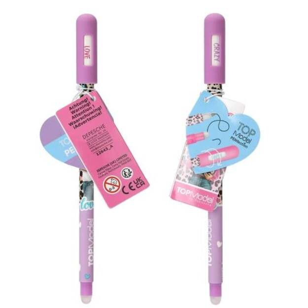Topmodel - Erasable Mood Gel Pen - Purple, Blue, Pink (0412643)