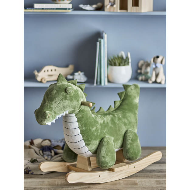 Bloomingville MINI - Arnie Rocking Toy, Crocodile, Green, Polyester (82062800)
