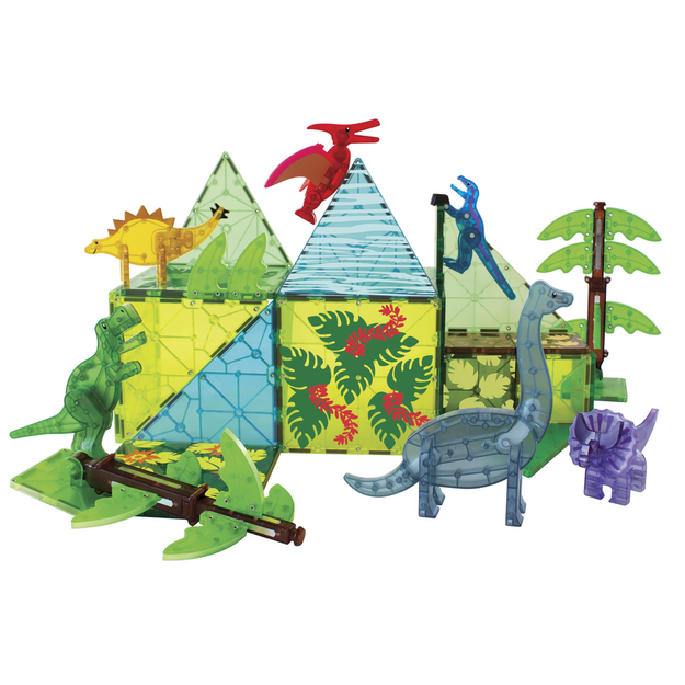 MAGNA-TILES - Dino World XL 50 Piece Set (90228)