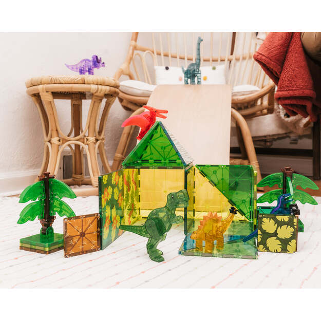 MAGNA-TILES - Dino World XL 50 Piece Set (90228)