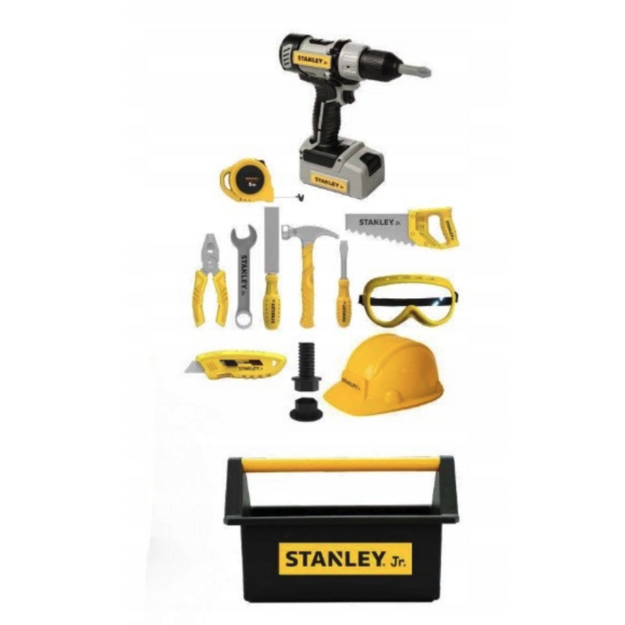 Stanley Jr. - Mega Kids Toolbox & Toy Tool Set with power drill (SRP024-SY)