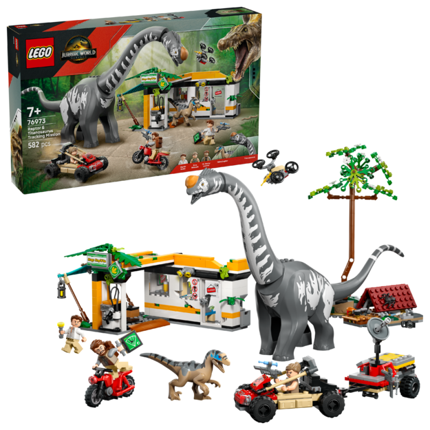 Lego - Raptor & Titanosaurus Tracking Mission (76973)
