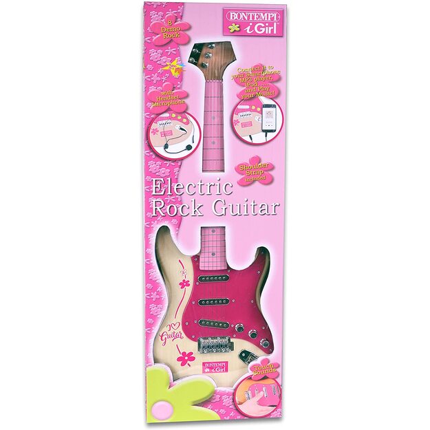 Bontempi - Pink electronic rock guitar (241371)