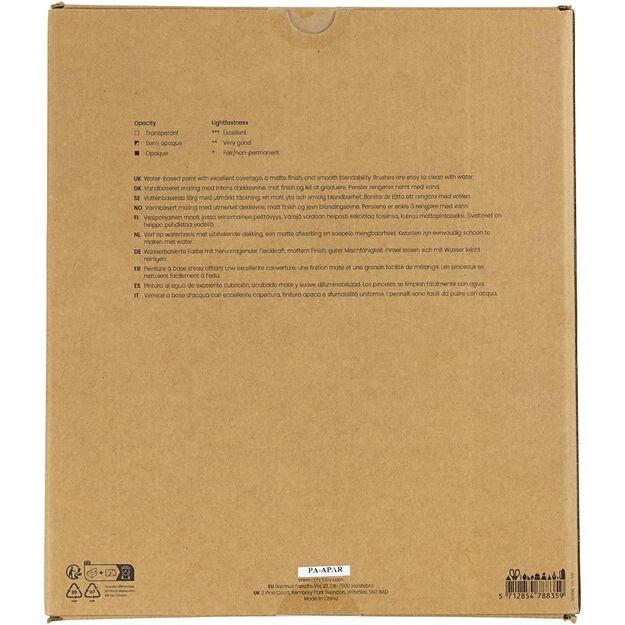 Gouache Paint - assorted colours - 24x20 ml (35630)