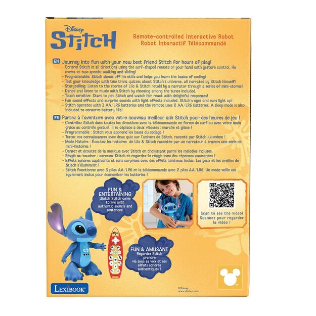 Lexibook - Interactive remote-controlled Stitch w. Real Voice (EN/DE)  (STITCHi3)