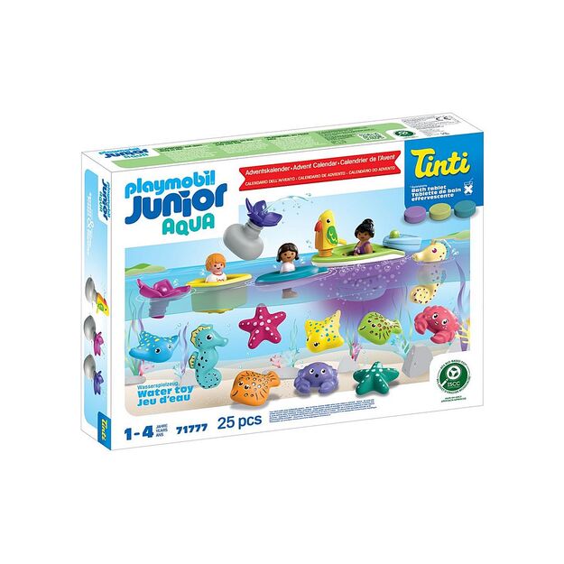 PLAYMOBIL - JUNIOR & Tinti: Colourful Bath Time Christmas Countdown (71777)