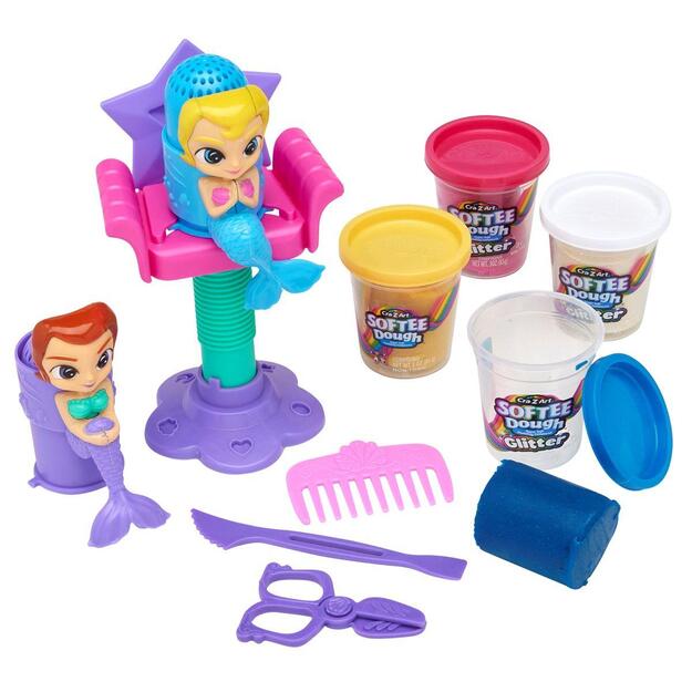 Cra-Z-Art - Softee Dough Sparkling Mermaid Styling Salon (CRDOUGH12)