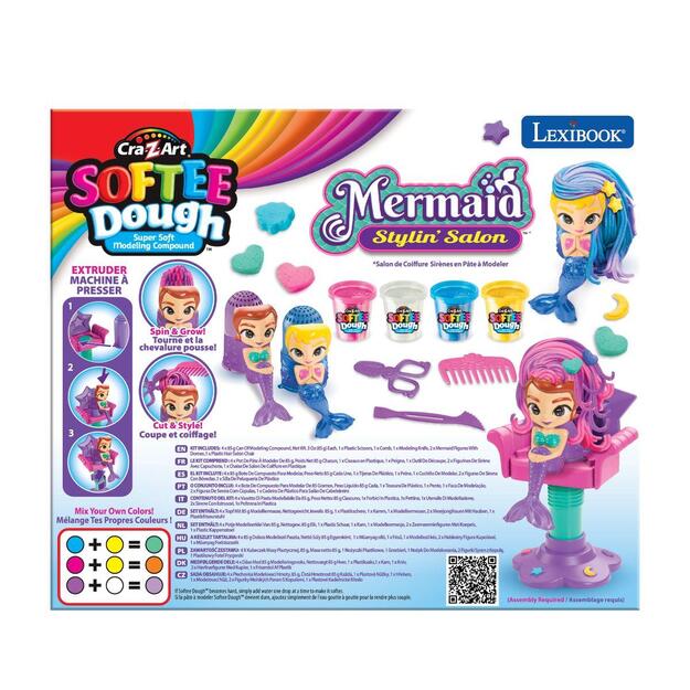 Cra-Z-Art - Softee Dough Sparkling Mermaid Styling Salon (CRDOUGH12)