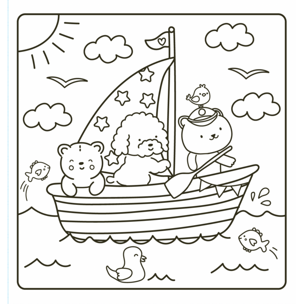 Cozy Coloring - Sunny Vibes: Cozy Colouring box