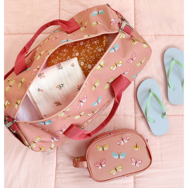 A little lovely company - Travel Bag - Butterﬂies - 46 x 25 x 22.5 cm