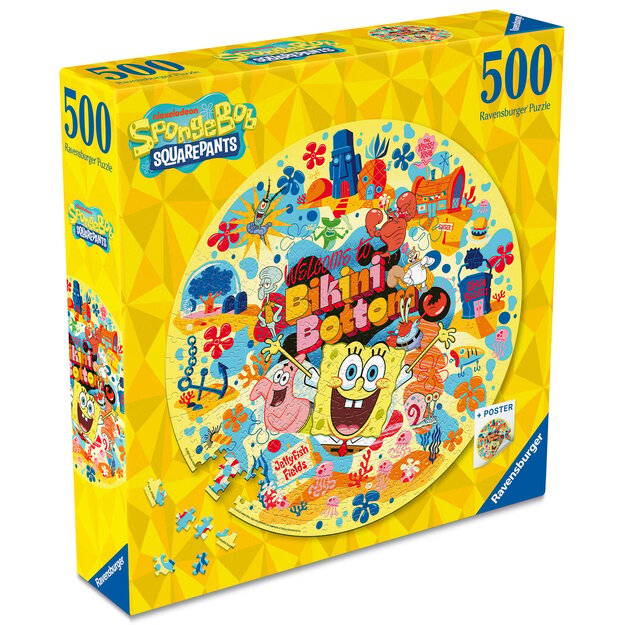 Ravensburger - Sponge Bob 500p round (12001657)