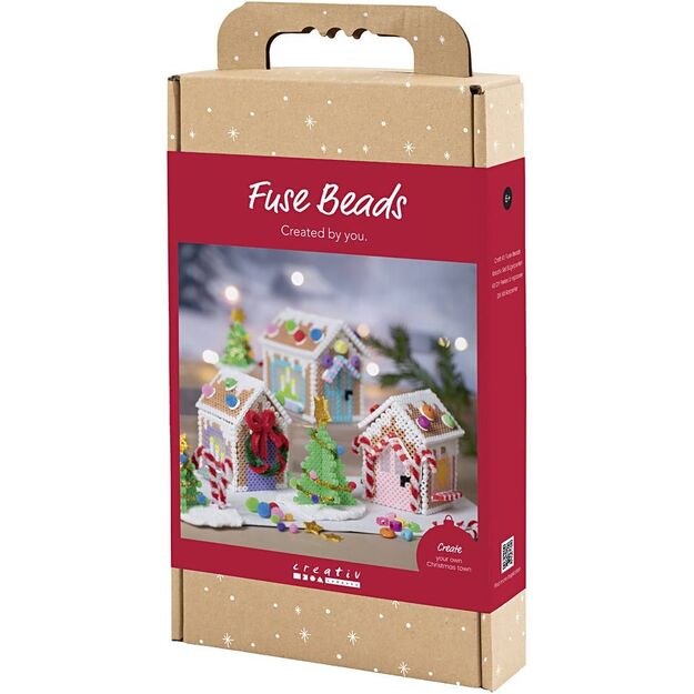Craft Kit Fuse Beads - Christmas house - assorted colours (977828)