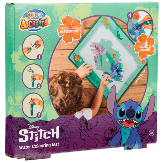 Stitch - Aqua Colouring Playmat (ST24359)
