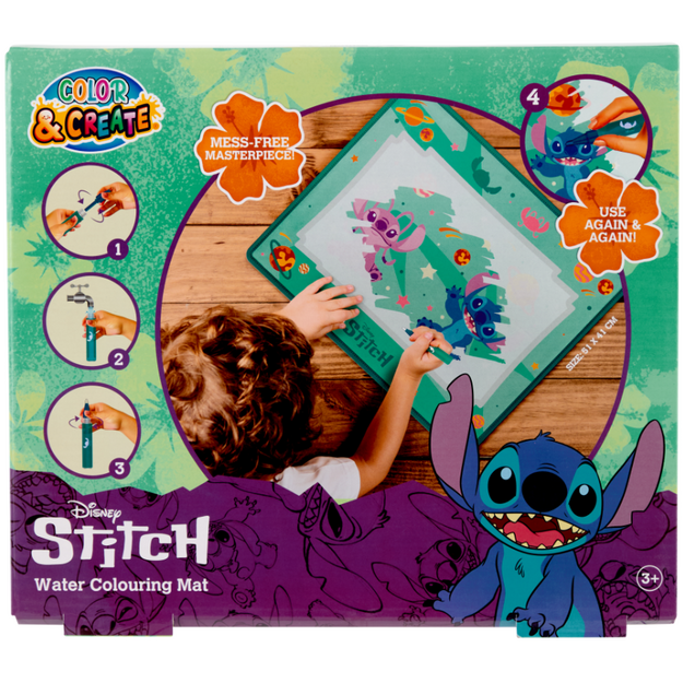 Stitch - Aqua Colouring Playmat (ST24359)