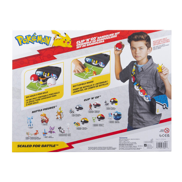 Pokémon - Clip N Go Bandolier Set - Pikachu