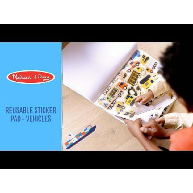 Melissa & Doug - Reusable Stickers Pad Vehicles (806044)