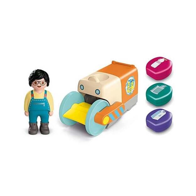 PLAYMOBIL - Junior: Push and Grab Garbage Collector (71774)