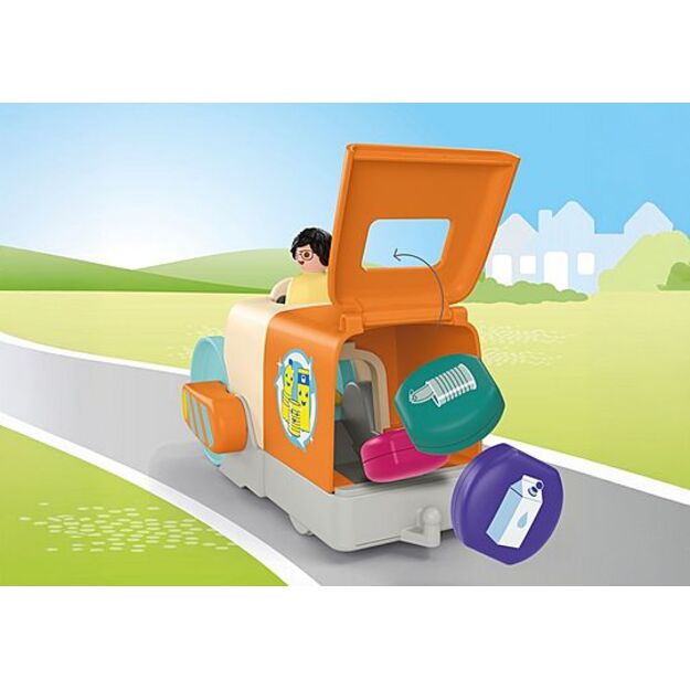 PLAYMOBIL - Junior: Push and Grab Garbage Collector (71774)