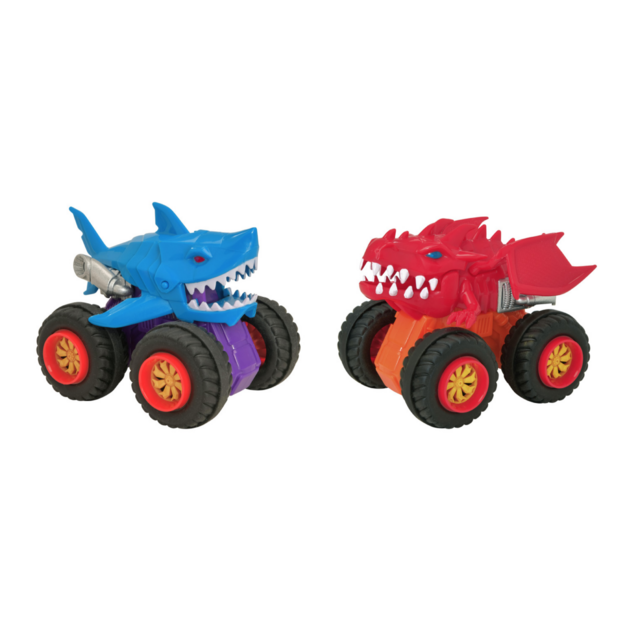 Teamsterz - Beast Machines 4 inch Power Jaws Die-Cast 2 Pack