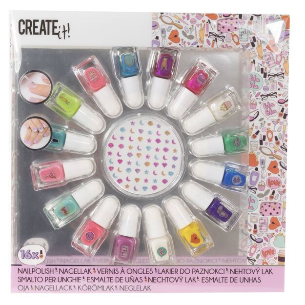 Create It! - Nail Polish Set Mermaid 16 Bottles (84515BV1)