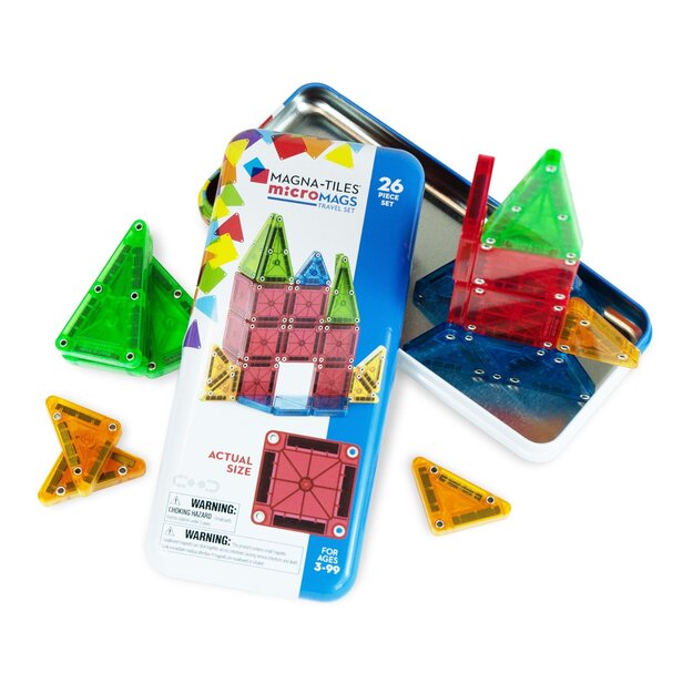 MAGNA-TILES - microMAGS Travel 26 Piece Set (90295)