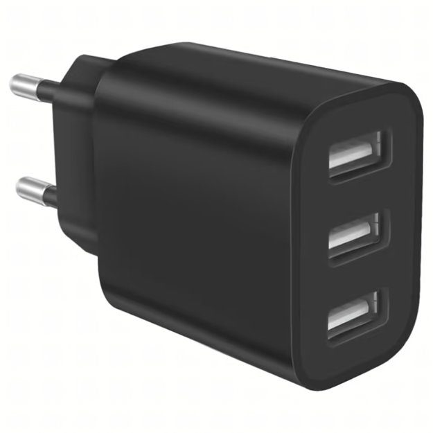 Galingas „Cube“ 3 x USB universalus 3 prievadų USB įkroviklis 5V 3.4A