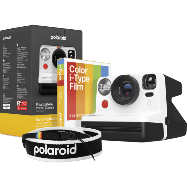 Polaroid - Now Gen 2 E-Box Camera Limited Edition - Black & white