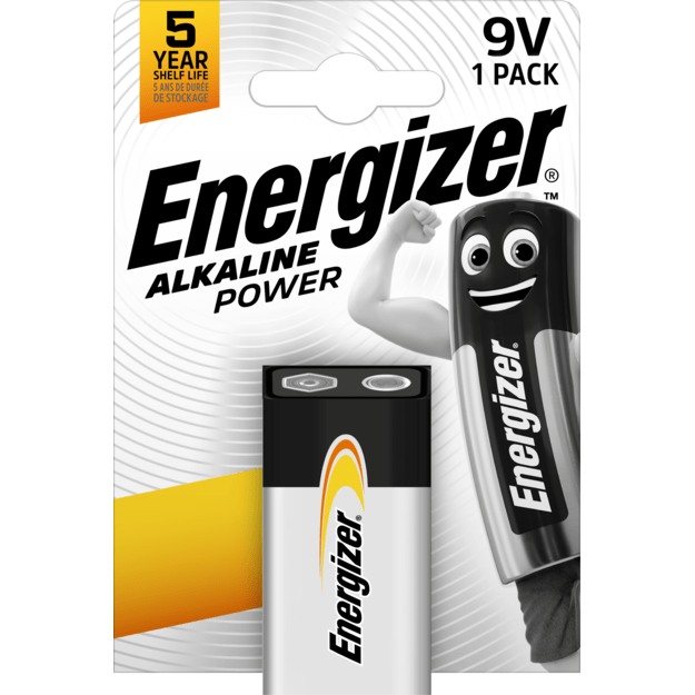 Energizer - Battery 9V/6LR61  Alkaline Power 1-Pack