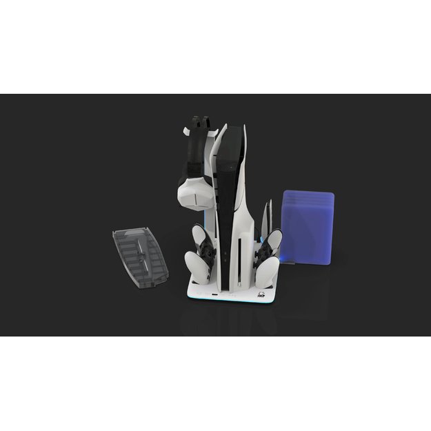 iMP Tech - DLX+LED Multi Function Charge and Cool Stand - Grey 3