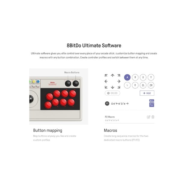 8BitDo Arcade Stick Truxton Steam Bundle 8