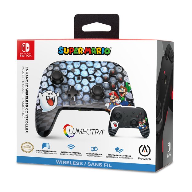 PowerA Enhanced Wireless Controller for Nintendo Switch with Lumectra – Mario Peek-A-Boo 11