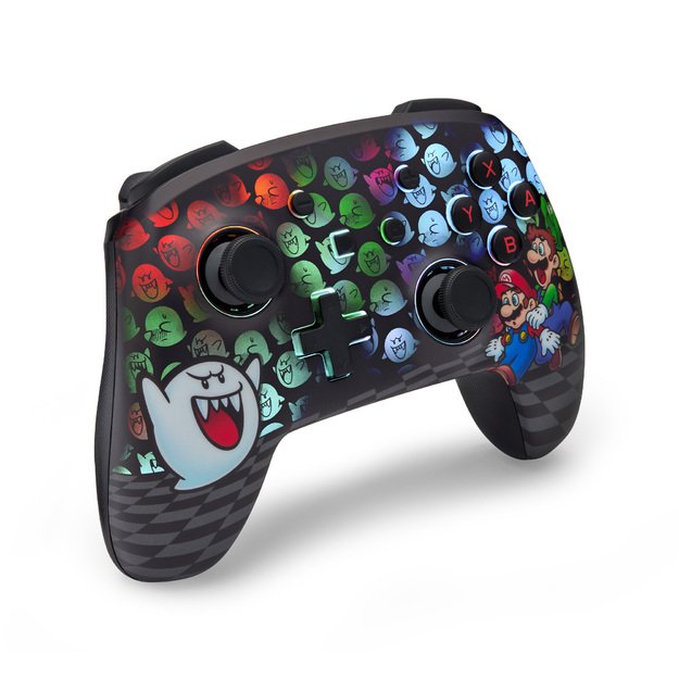 PowerA Enhanced Wireless Controller for Nintendo Switch with Lumectra – Mario Peek-A-Boo 8
