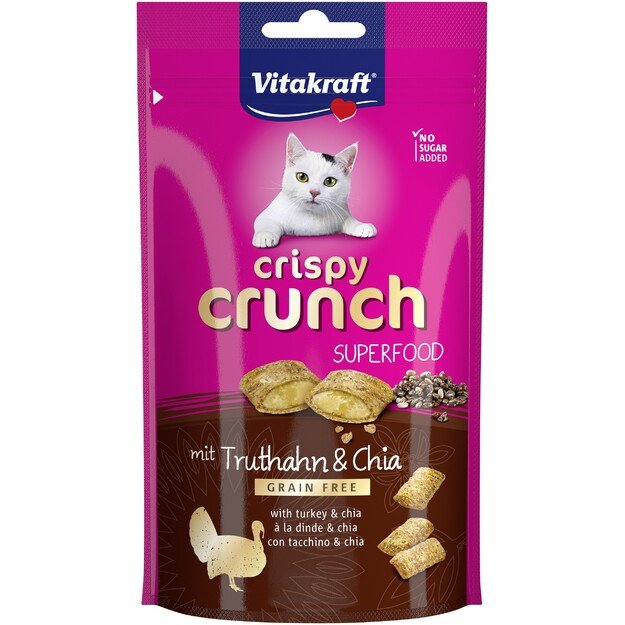 Vitakraft - Crispy Crunch with turkeu and chia seeds