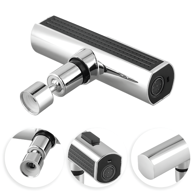 Końcówka Przedłużacz Kranu Kuchennego Perlator Adapter do Baterii 3 Funkcje 4