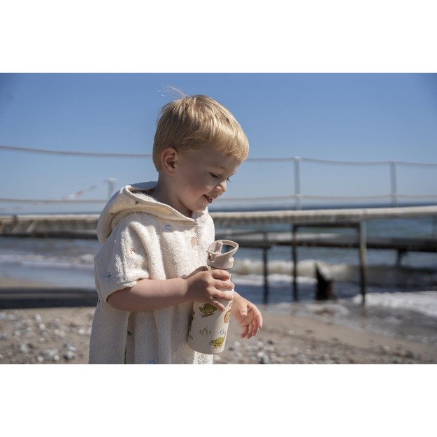 Filibabba - Stainless steel water bottle - Dino Beach - Beige - 6-60 m (FI-03589) 5