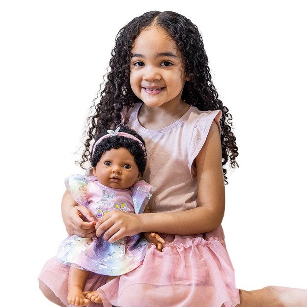 Tiny Treasure - Ethnic Doll Butterfly Rainbow Dress - (30633)