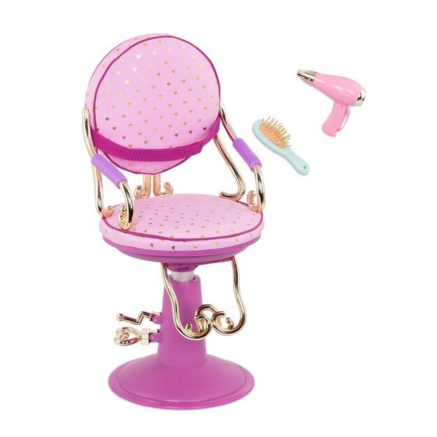 Our Generation - Hairdressing chair - Purple hearts (737978) 1
