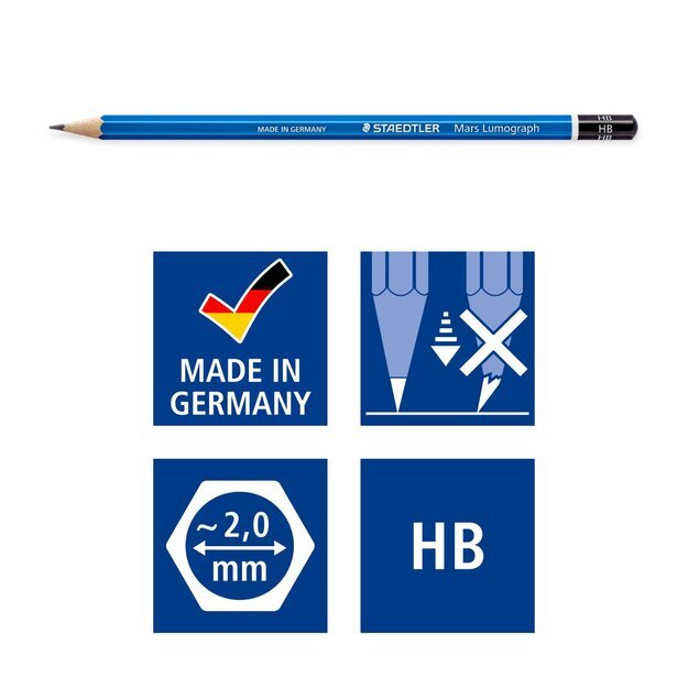 Staedtler - Mars Lumograph - 24 Pcs (100G24) 1