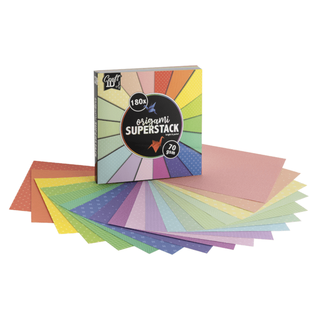 Craft ID - Origami superpack 15x15cm - 70 gsm - 180 sheet (CR0045/GE)
