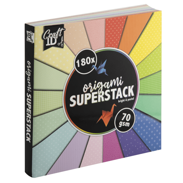 Craft ID - Origami superpack 15x15cm - 70 gsm - 180 sheet (CR0045/GE) 2
