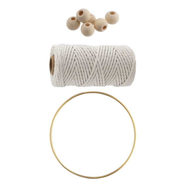 Craft ID - Macrame set wallhanger - feathers (CR1726/GE) 2