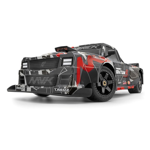 Maverick - QuantumR Flux 4S 1/8 4WD Race Truck - Grey/Red (150313) 4